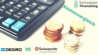 Swissquote vs DEGIRO  Kostenvergleich zu unserem DEGIRO Review📈💡 [upl. by Etem]