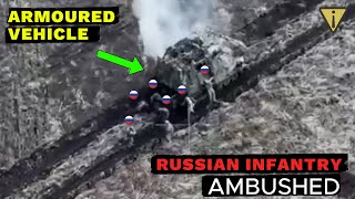 Ukraine’s SNIPER Team Sets Perfect Ambush Against Russian BTR82A Ambush Intense Combat Footage [upl. by Aicineohp]