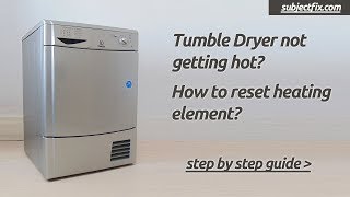 How to Replace a Tumble Dryer Heater Hotpoint or Indesit [upl. by Tirb]