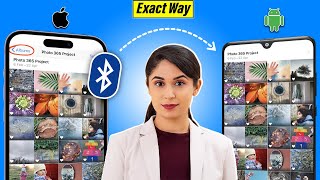 How to Bluetooth pictures from iphone to android  Transfer Picture using Bluetooth [upl. by Aretse]