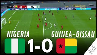 AFCON2023 Nigeria 10 GuineaBissau  HIGHLIGHTS • Simulation amp Recreation from Video Game [upl. by Charlie]