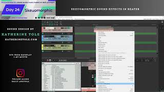Day 24  Skeuomorphism  Real DAW sound effects [upl. by Hairaza]