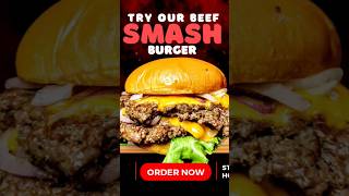 GHWAKHES BEEF SMASH BURGER burger beefburgers steakhouse foodie peshawar smashburgers food [upl. by Nawuj]