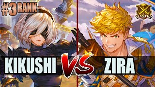 GBVSR 🔥 Kikushi 2B vs Zira Vane 🔥 High Level Gameplay [upl. by Colb]