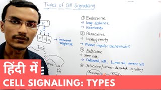 Types of Cell Signalling in Hindi [upl. by Alemat]