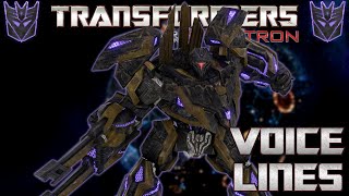 All Decepticon Tank Soldier Voice Lines [upl. by Nylatsyrc640]