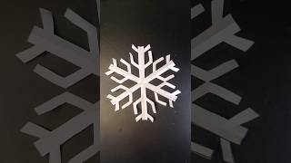 How to make easy paper snowflake shorts snowflakes part 62craft creative art yt papercrafts [upl. by Ailimaj]