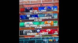 THANKSGIVING FOOTBALL SCHEDULE 2024 NFL [upl. by Ayhtak722]