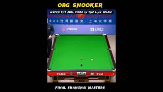 Final Shanghai masters Snooker snooker snooker2023 ronnieosullivan bestshot topshots [upl. by Nira]