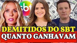 10 FAMOSOS DEMITIDOS DO SBT E QUANTO GANHAVAM 🤑 [upl. by Attesoj267]