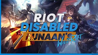 Riot disabled Runaans for Kayle  RiftGuides  Wild Rift Shorts [upl. by Rothmuller]