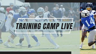 Training Camp Live Cowboys Offense Rams Defense  Dallas Cowboys 2024 [upl. by Ceevah]