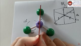 Symmetry elements and operations of boron trifluoride molecule [upl. by Anyahs200]