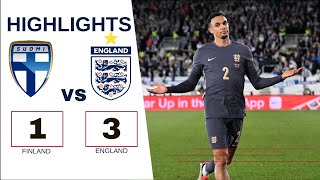 Finland 1  3 England  EuroNations League Match Highlights england uefa [upl. by Boutis]