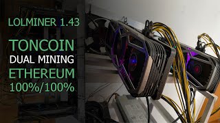 ¡ETHEREUM y TONCOIN dualMining  Lolminer v143😬 PROFIT 50 [upl. by Yramanna]