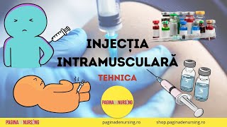 Injecția intramusculară Tehnica IM [upl. by Isnyl691]