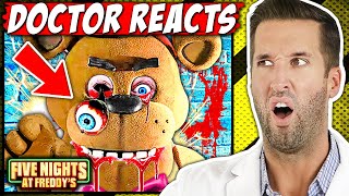 ER Doctor REACTS to Five Nights at Freddys FNAF Movie Injuries [upl. by Pansie]