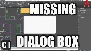 AutoCAD How to Fix Missing Dialog Boxes OpenSaveas etc  2 Minute Tuesday [upl. by Jeggar]