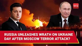 Putin Bombards Kyiv And Lviv With 20 Missiles Multiple Drone After Moscow Terror Attack [upl. by Cooke]