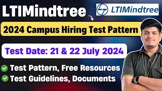 🔥LTIMindtree Exam Pattern 2024  Test Date 2122 July  Campus Hiring  Guidelines Documents [upl. by Zoltai591]