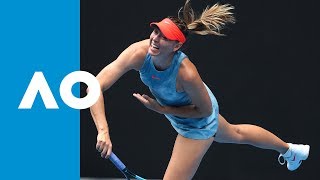 Sharapova takes the first set 3R  Australian Open 2019 [upl. by Laurel]