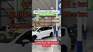 Lexus RX 350 PAYMENT options LexusRX350 UsedCarsBrampton UsedCarsCanada AutoPlanet [upl. by Henrik]