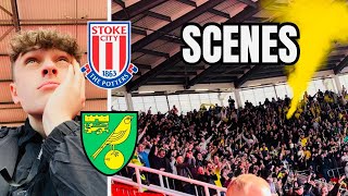 SCENES in BOTH ENDS at STOKE V NORWICH Stoke City 11 Norwich City [upl. by Gove]