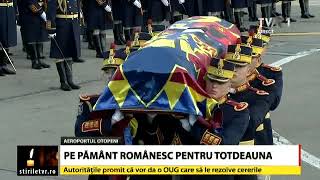 Regele Mihai I a ajuns pe pământ românesc pentru totdeauna [upl. by Ycnalc]