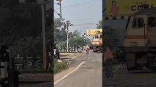 Train accident 😱😱😱 indianrailways train wap7 railway hajipur [upl. by Lattimer]