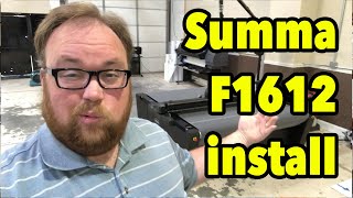 Summa F1612 install and simple overview  awesome flatbed cutter from summa [upl. by Otreblif458]