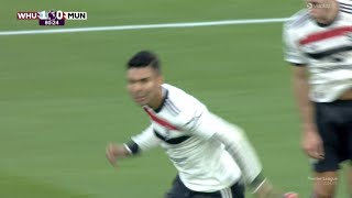 Casemiro GoalWest Ham vs Manchester United 21 All Goals and Extended Highlights [upl. by Tisman213]