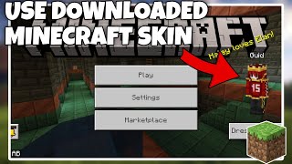 How to Use Your Custom Skin on Minecraft  Full Tutorial [upl. by Aerol]