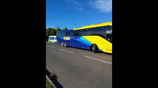 A busy Kinross PampR Ember SG24UJC Edinburgh Coachlines Volvo 9700 SJ23HRE amp Glenfarg KS55BUS [upl. by Nonregla446]