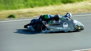 2023 International Sidecar Trophy Schleizer Dreieck  Race action [upl. by Aletsirc568]