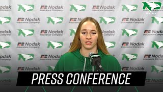 UND Womens Basketball  Kacie Borowicz Weekly Press Conference  21424 [upl. by Fine]