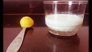 Milk casein precipitation demo [upl. by Trinity]