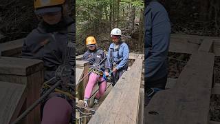 My first Zipline experience adventurefuntimevancouver reelscanadadallashyderabad telangana [upl. by Knah]