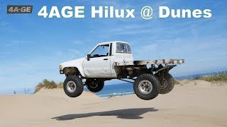 4AGE Hilux goes to the beach [upl. by Anilatsyrc]