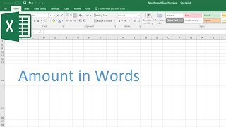 How to Convert Amount in Words in Excel Spell Number [upl. by Gelman]