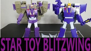 Star Toy ST01 Blitzwing MASTERPIECE TRANSFORMERS COMMANDER LIGHTNING [upl. by Outlaw680]