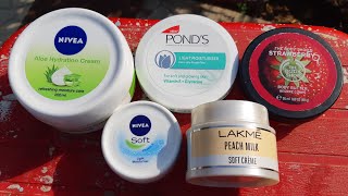 Top 5 daily moisturising cream for dry skin oily skin amp combination skin for summers amp winters [upl. by Mehalick]