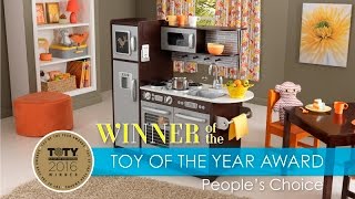 Childrens Uptown Espresso Play Kitchen  KidKrafts Award Winning Kids Kitchen [upl. by Healey]