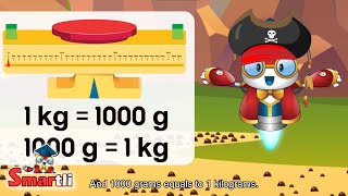 Understanding Kilograms amp Grams  Fun with Length Mass amp Volume  Grade 3 Math for Kids  Smartli [upl. by Ecadnac]