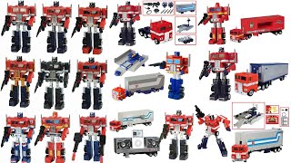 From G1 To Missing Link Every Transformers G1 OPTIMUS PRIME RELEASED SO FAR 1984  2024 [upl. by Dorlisa]