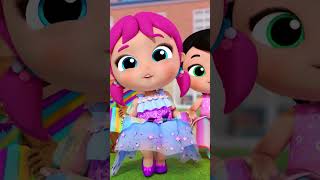 Get ready with Jill 👗🩷 shorts littleangel babyjill getreadywithme Little Angel Nursery Rhymes [upl. by Tak420]