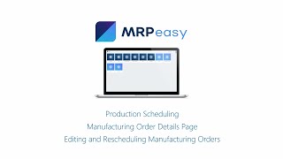 MRPeasy Demo  Production Planning and Scheduling [upl. by Diarmit]