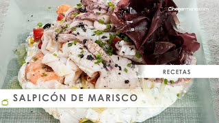 SALPICÓN de MARISCO 🐙​🐟​ Receta fácil y sana perfecta para Verano ☀️​ Hogarmania [upl. by Ayarahs]