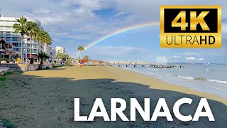 Walking Tour  Larnaca 🇨🇾【4K】Experience Cyprus [upl. by Eerb]