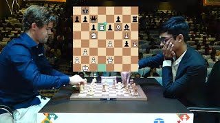 Magnus 26 Moves Brilliant  MAGNUS CARLSEN VS PRAGGNANANDHAA  Tata Steel Chess 2024 [upl. by Malet]