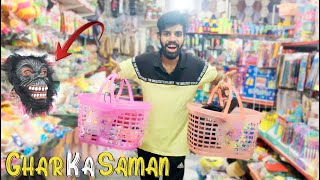 Finally Crockery Ka Saman Le Liya  Aur Saleman Ke Sath Horror Prank 😱 [upl. by Aivatnahs]